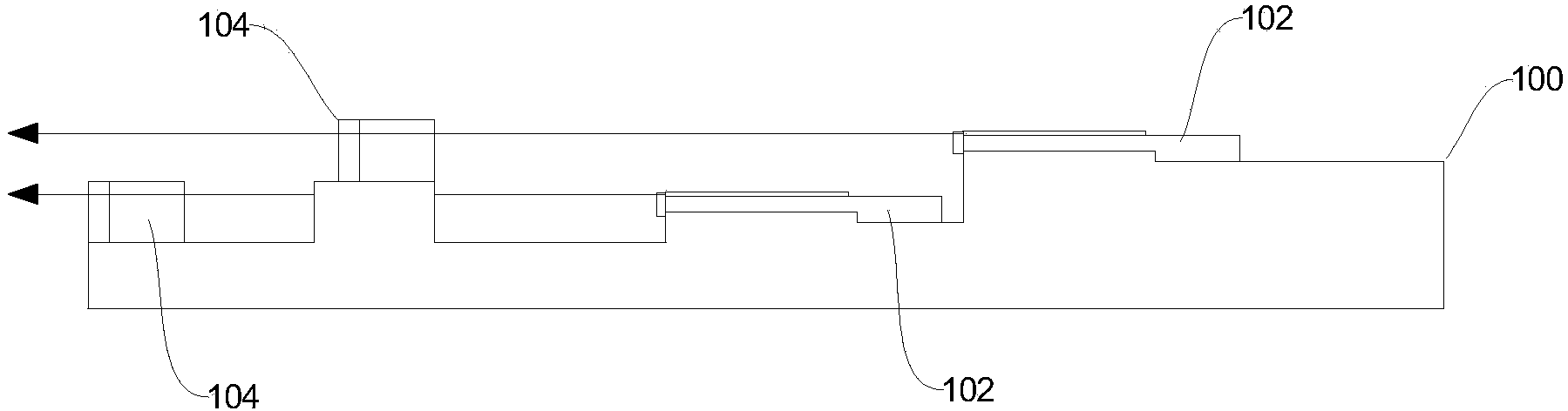 Vertical laminated optical path module and multi-die semiconductor laser