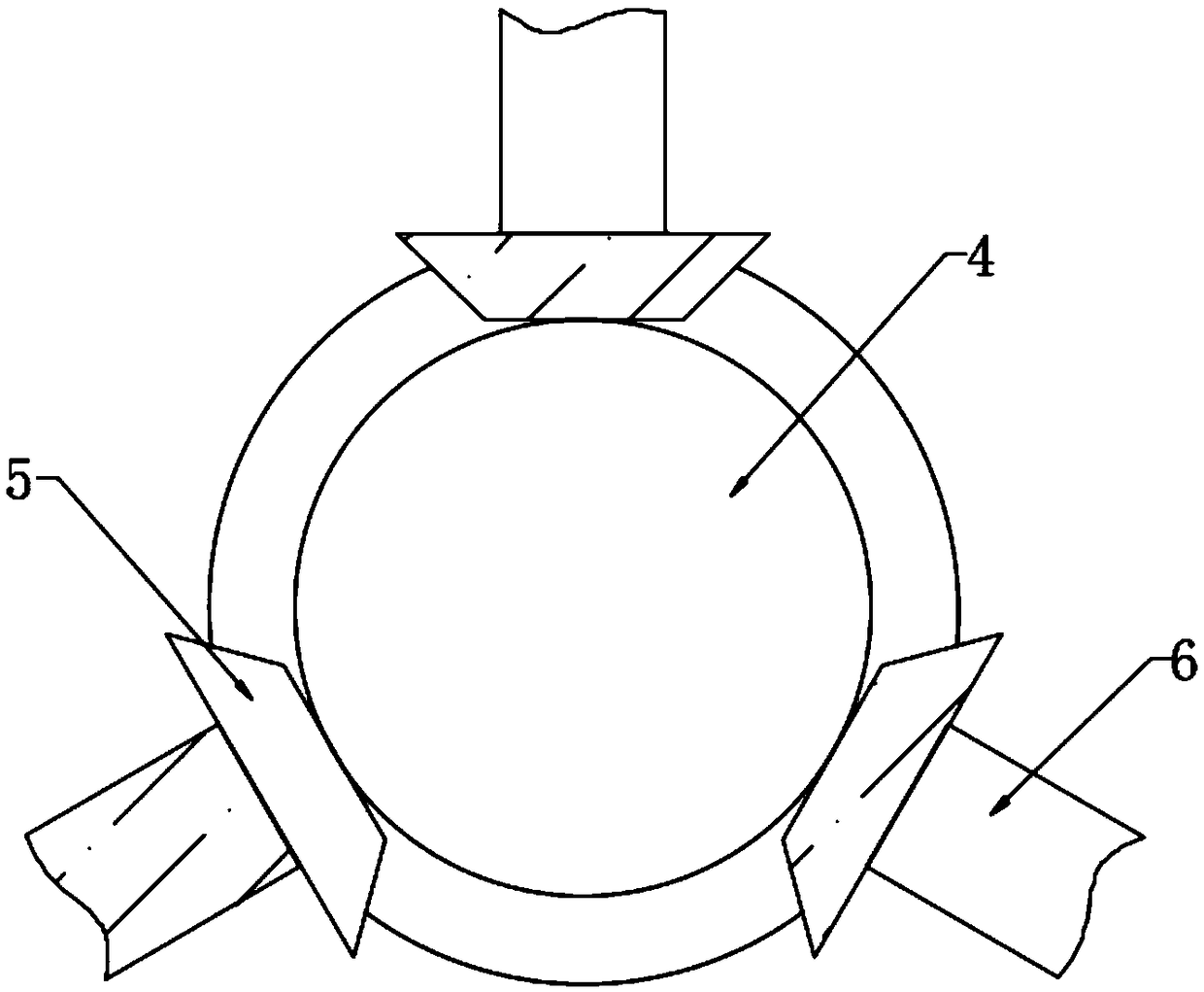 Trepanning device for specially-shaped die casting