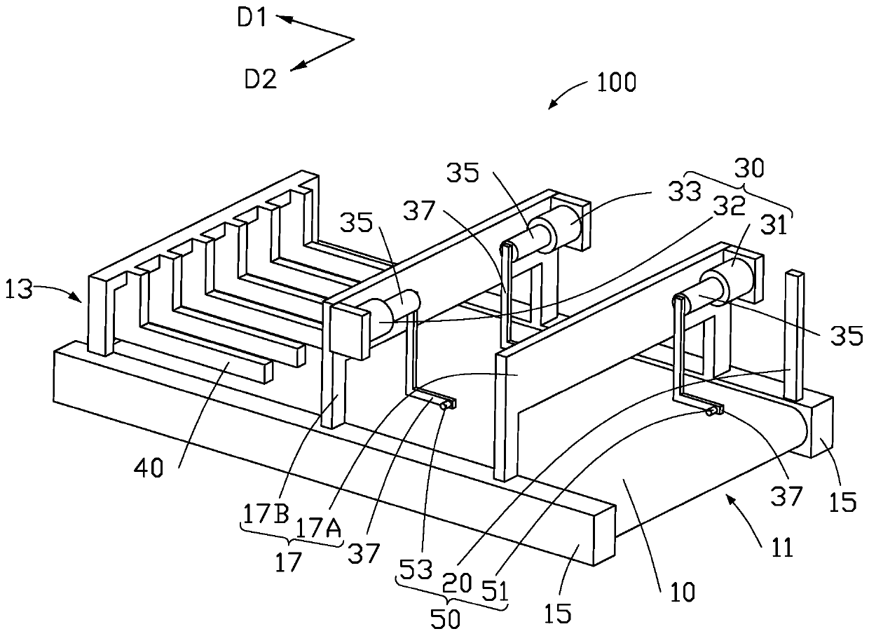 Material splitting device and material splitting method