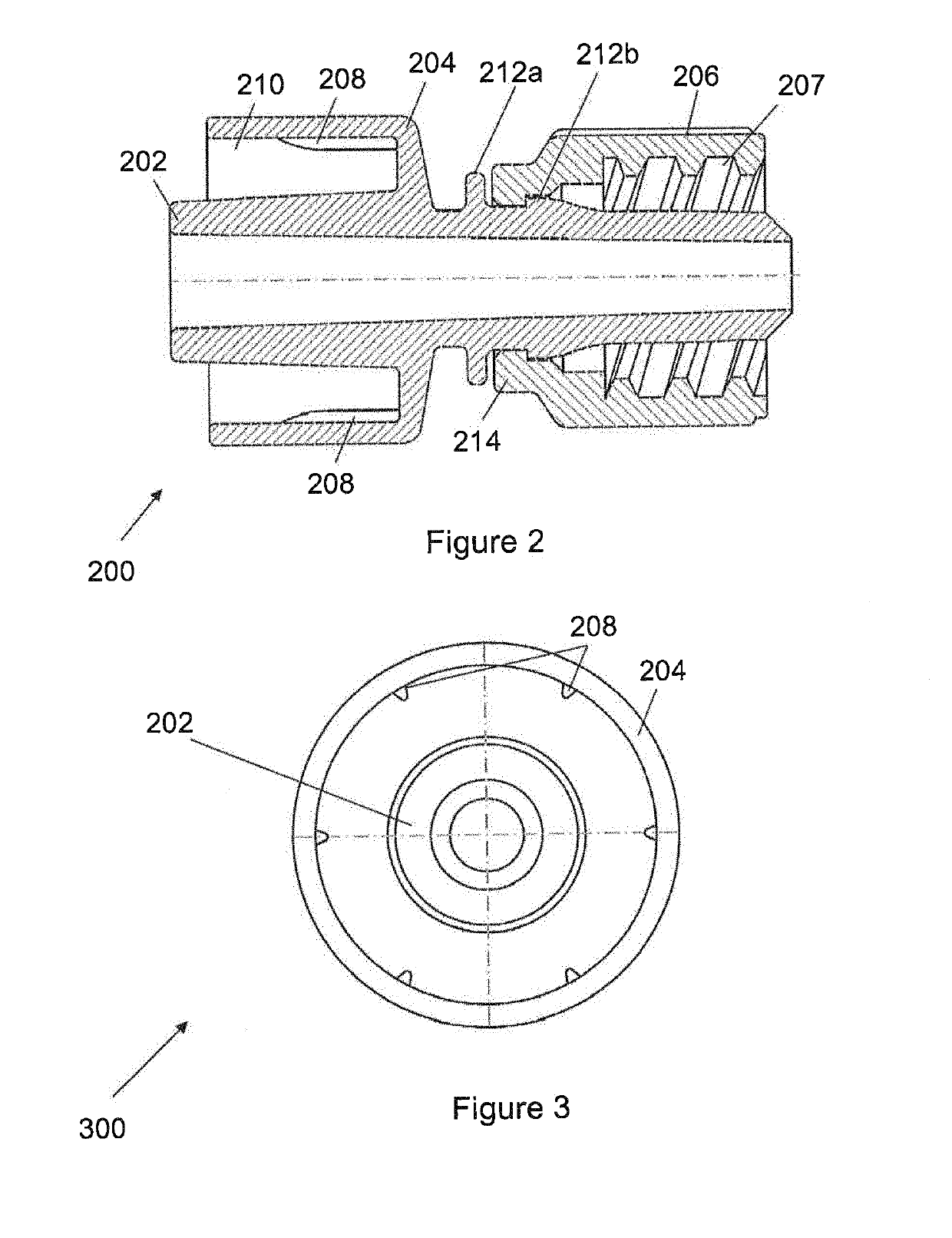 Enteral feeding adapter