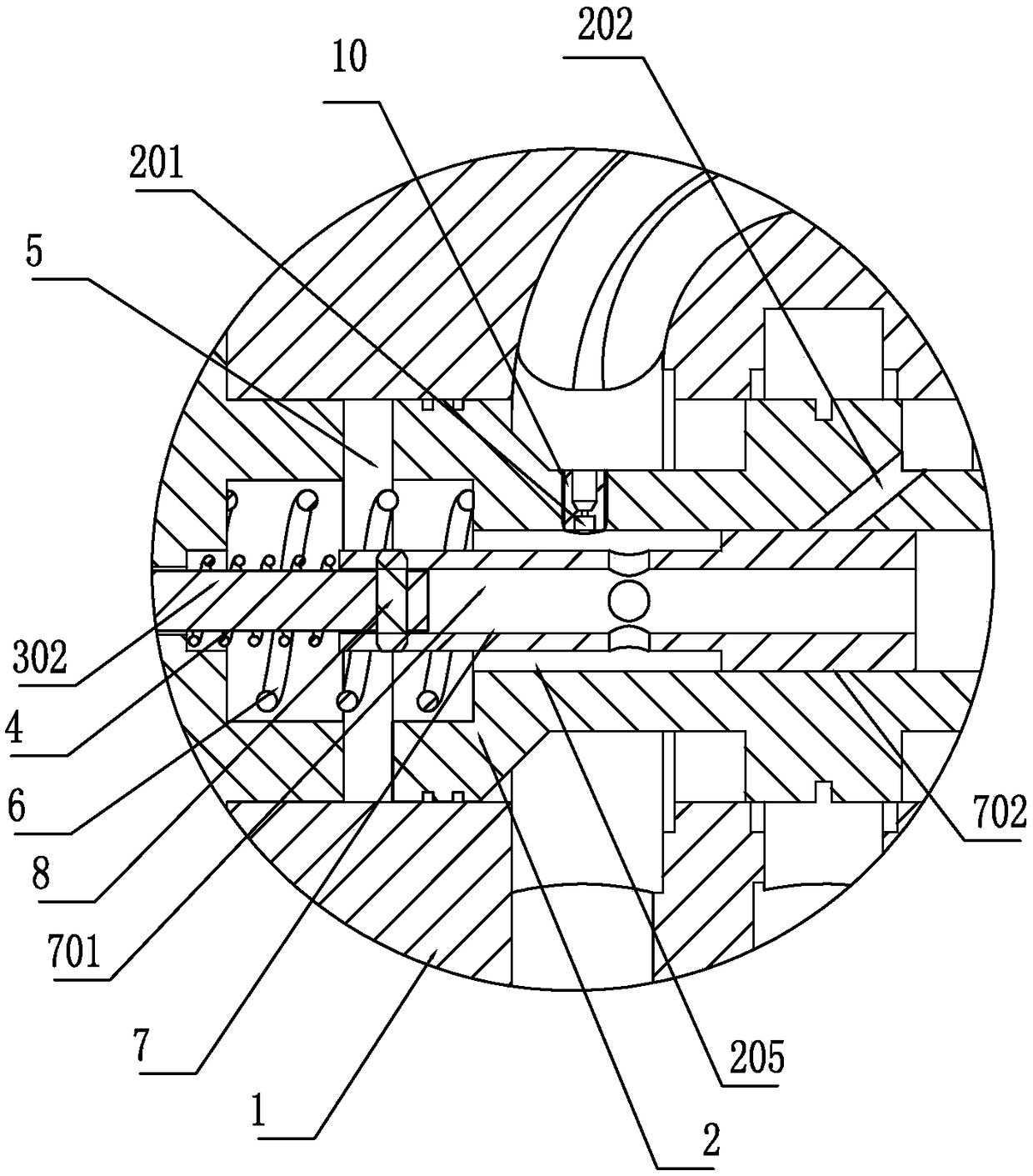 Damping type pilot control switch valve