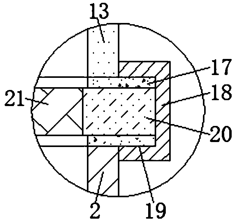 Dust treatment device for wood processing workshop