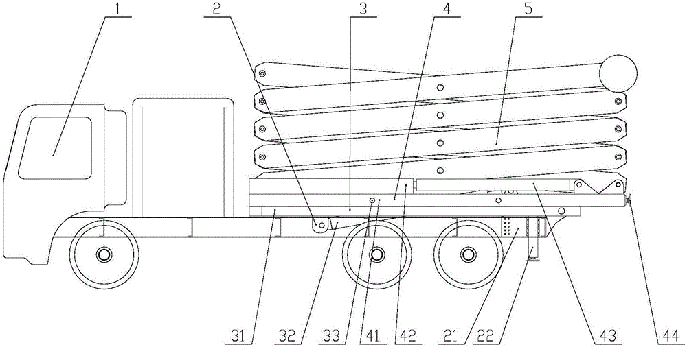 Folding-type emergency aisle and application method thereof