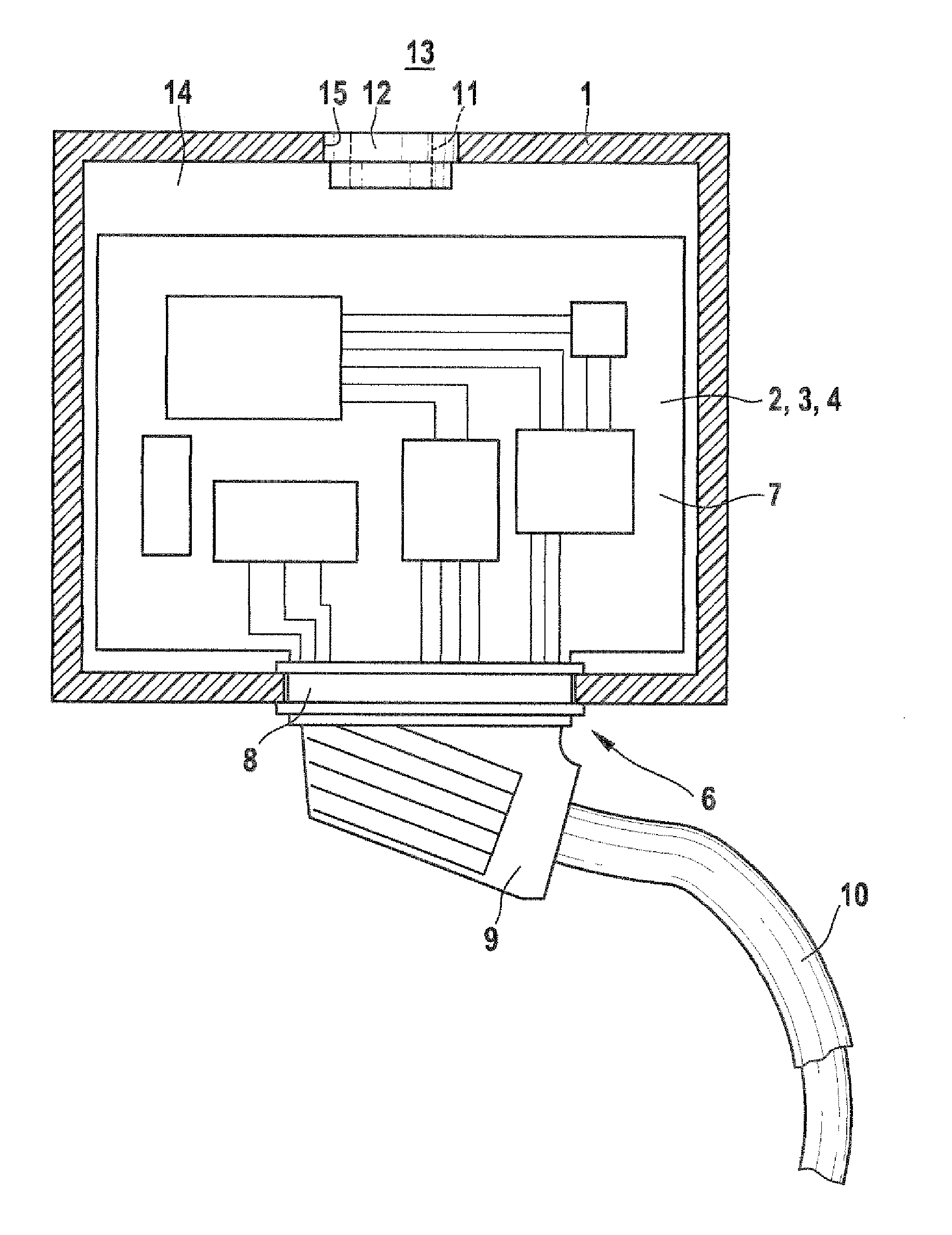 Pressure-relief valve of a housing for an electrical/electronic unit