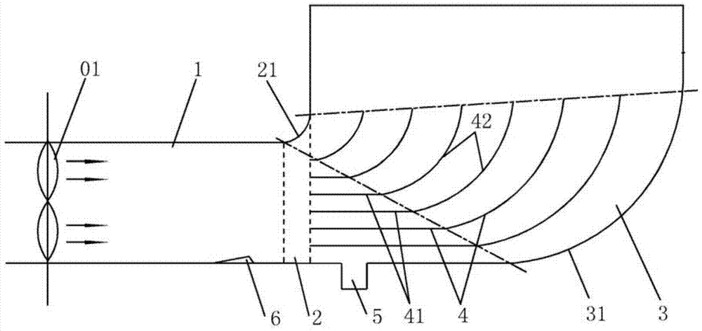 A diffusion tower for mine return air heat exchange