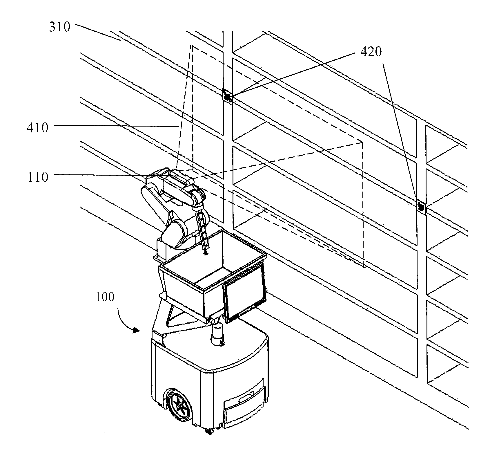 System and method for piece-picking or put-away with a mobile manipulation robot