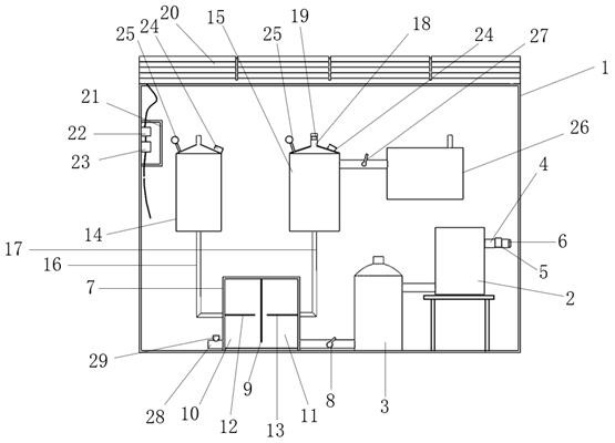 Water electrolysis hydrogen production device