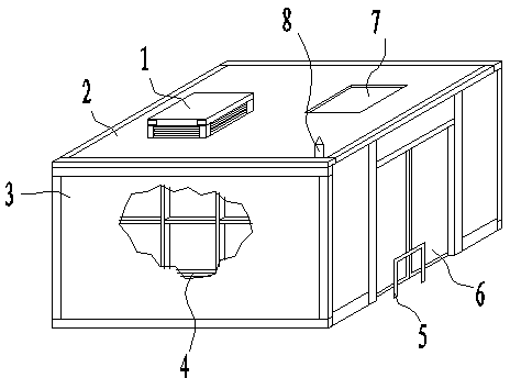 Air pressure test explosion-proof room