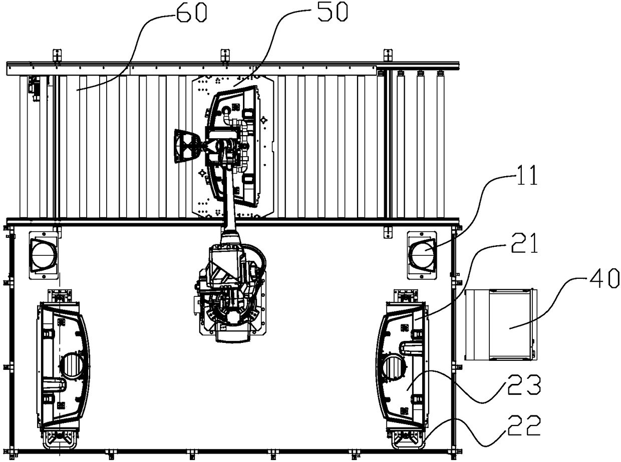 Vision-guided automobile rear partition board assembling robot