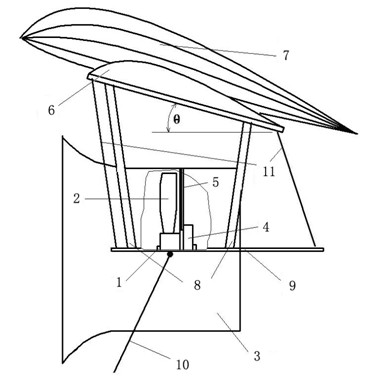 Self-elevating overhead wind power generating set