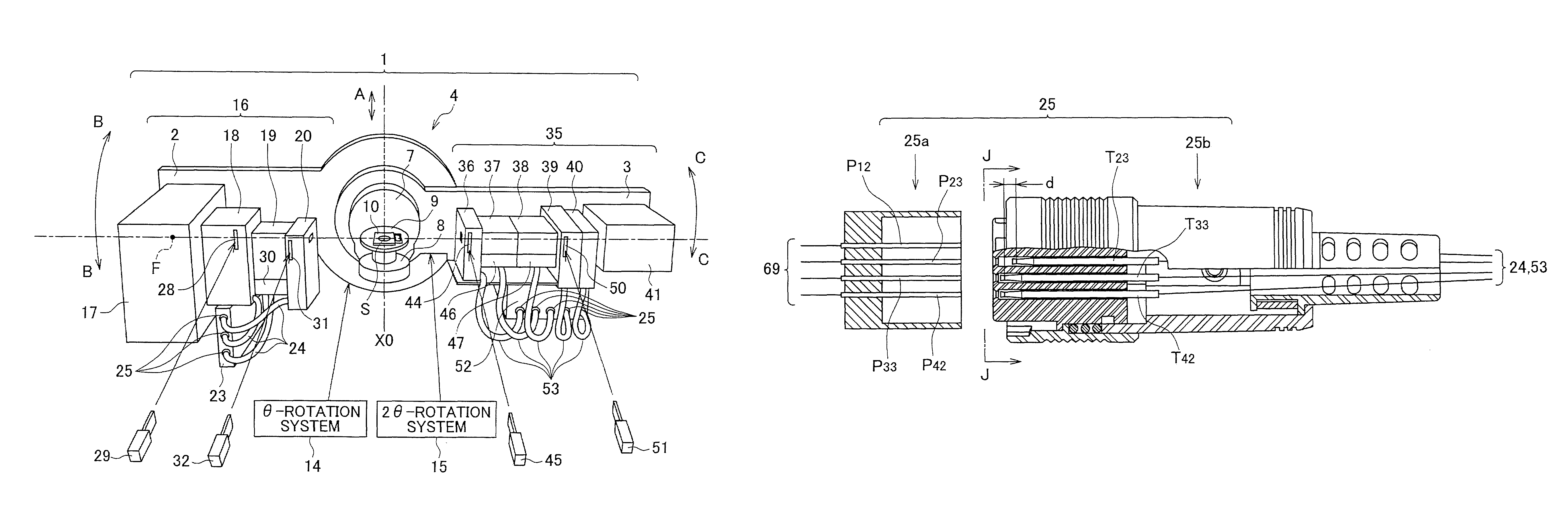 X-ray optical component device and X-ray analyzer