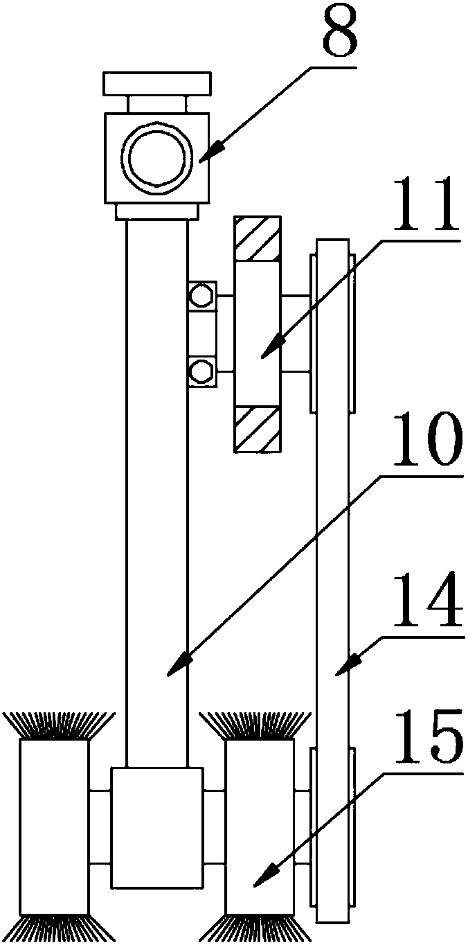 Building steel plate derusting device