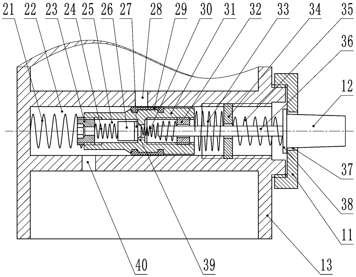 Cupping jar provided with negative pressure compensation cavity