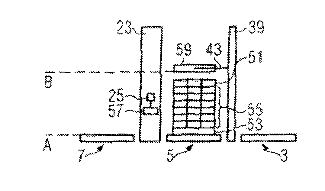 Method for loading and unloading a pallet and corresponding palletizer