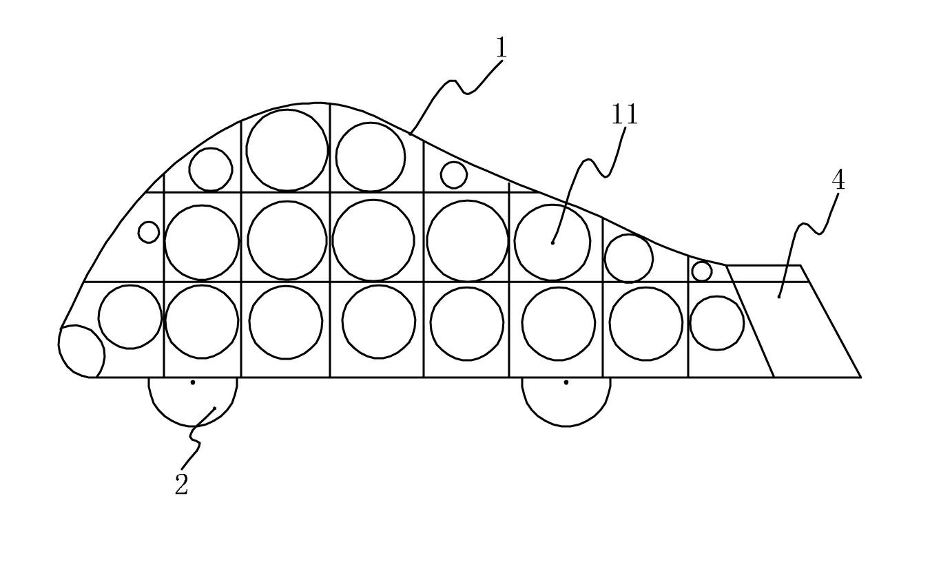 Multifunctional flying fish used in water, land and sky