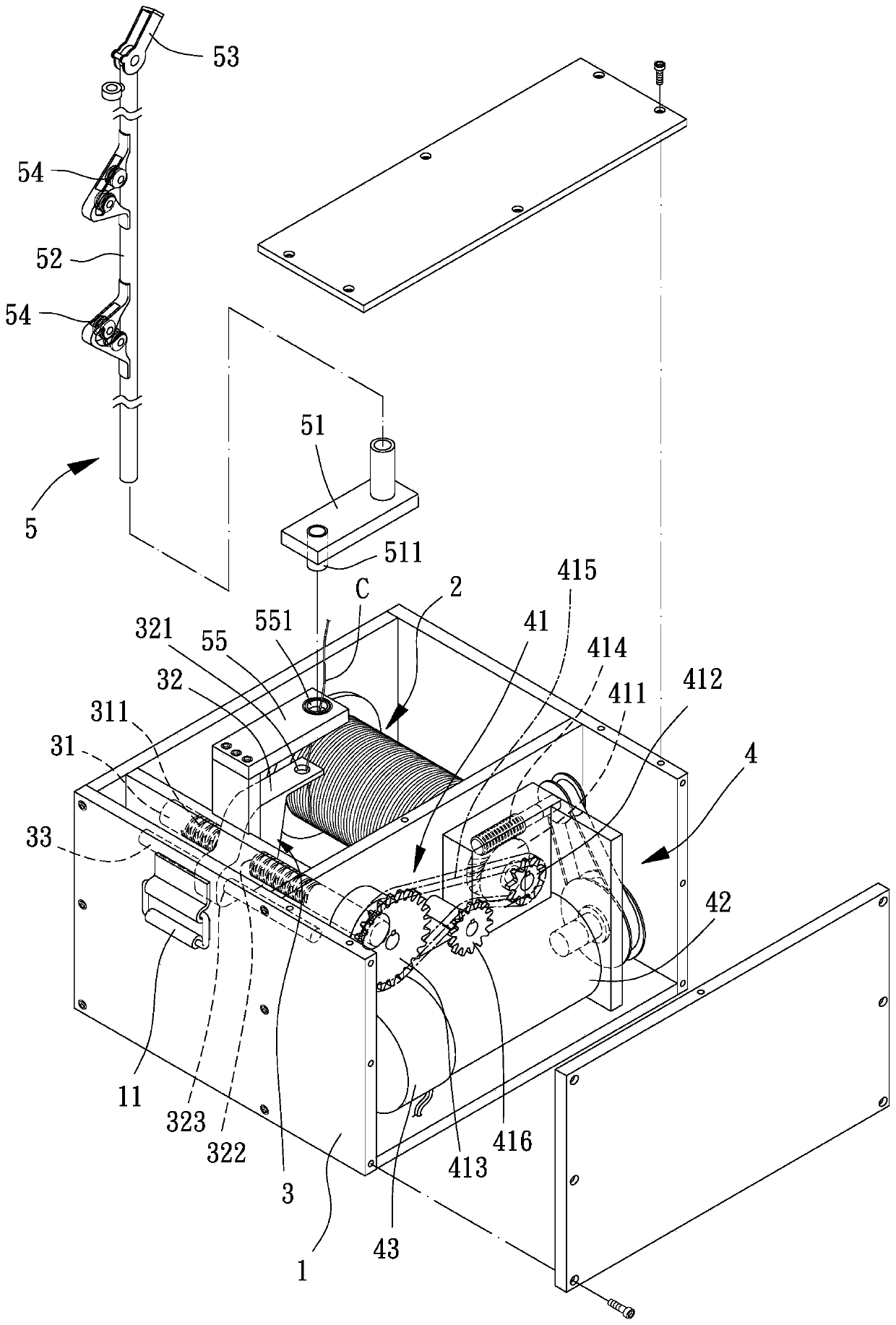 Sounding balloon tethered control device