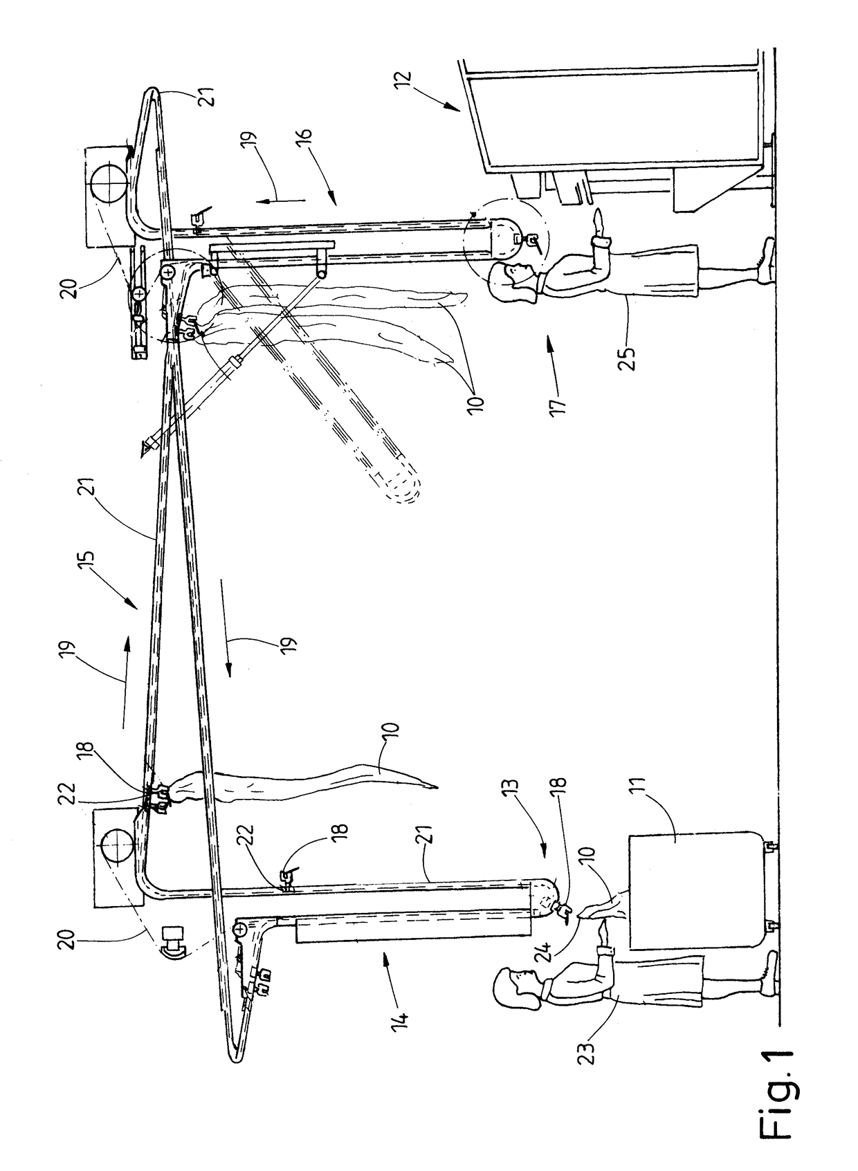 Clamp for an item of laundry