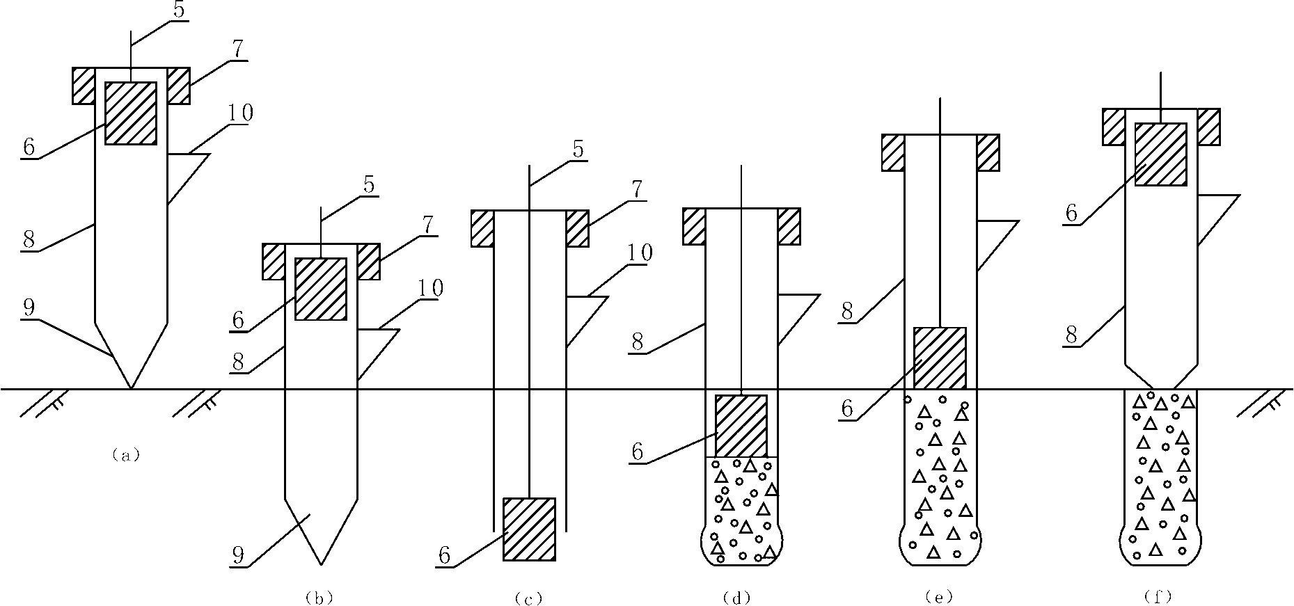 Method for processing soft soil foundation with environment-friendly light pile