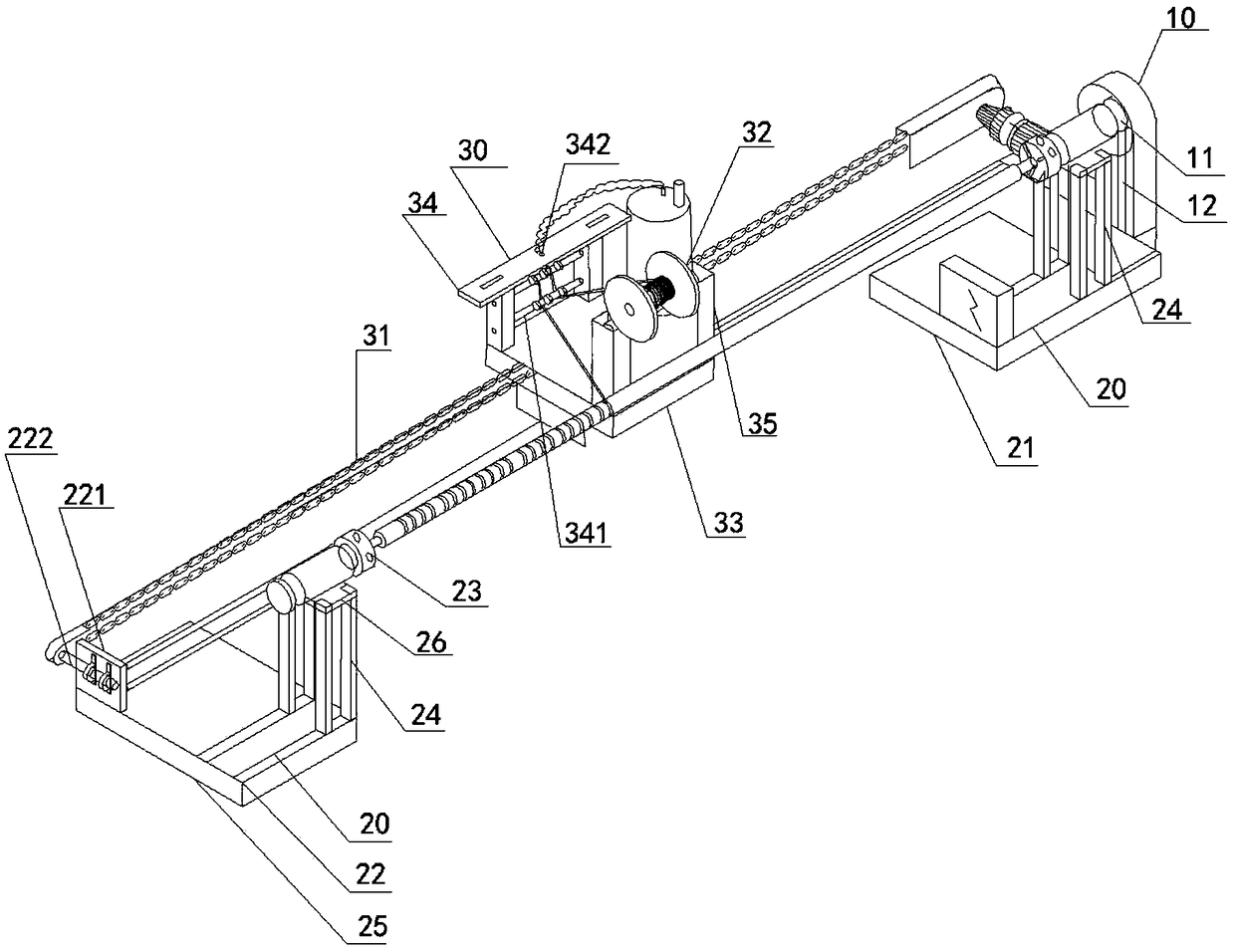 Rope winding machine