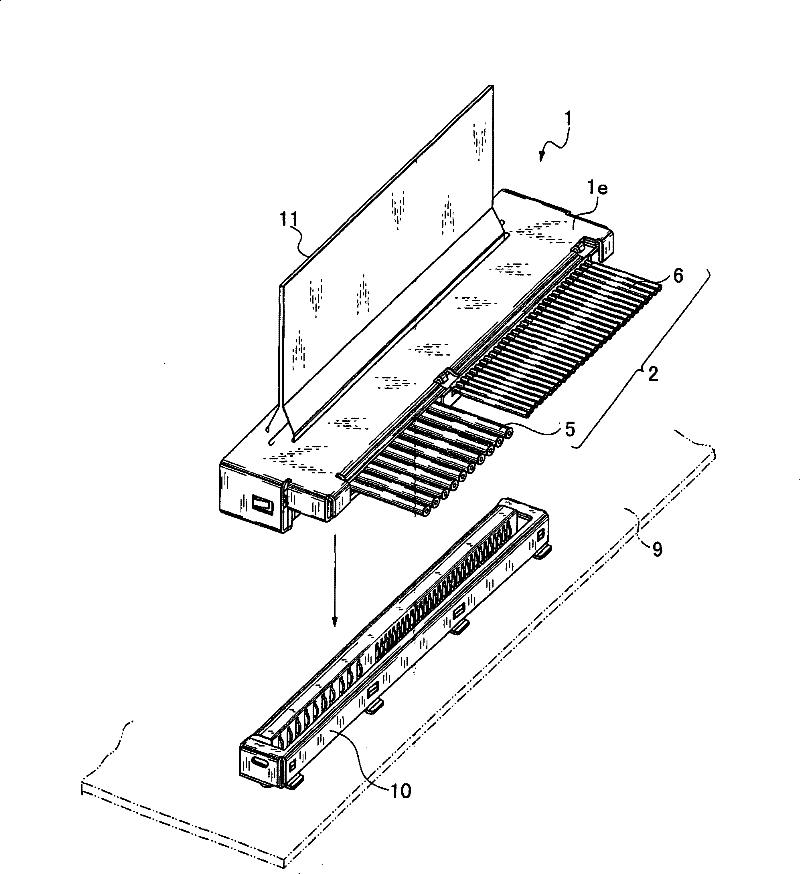 Connector for cable connection