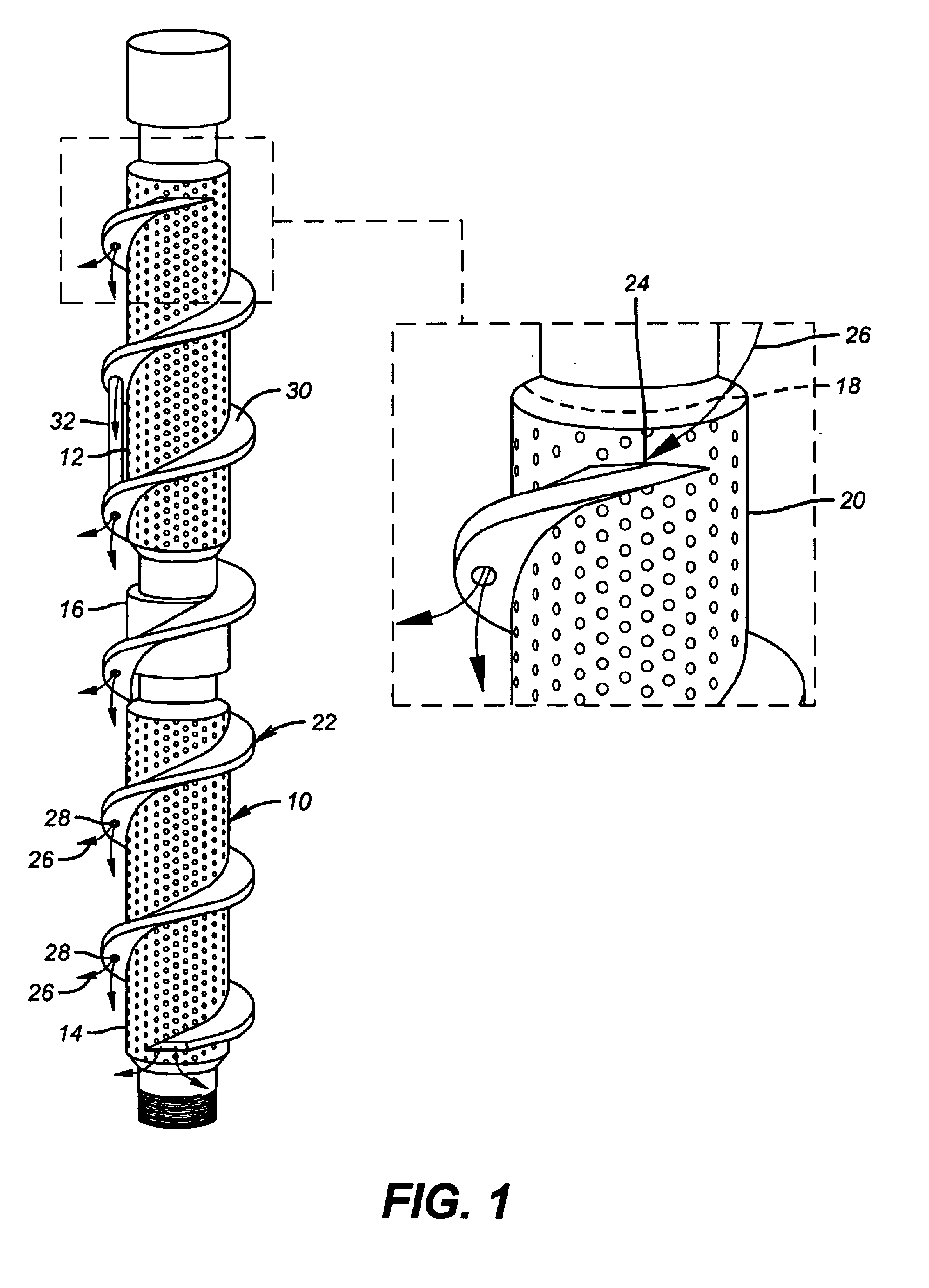 Alternate path auger screen