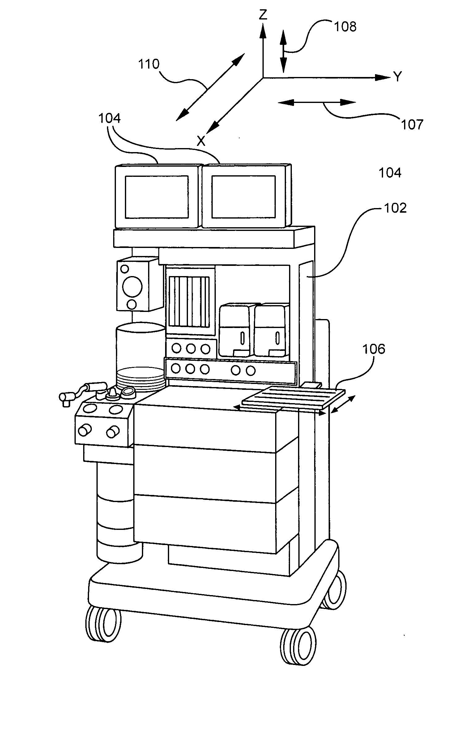 Integrated anesthesia machine