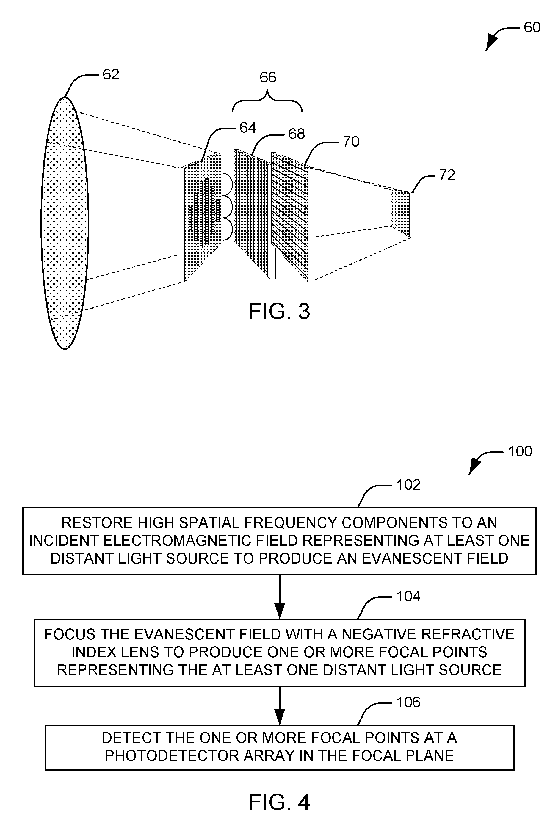 Imaging system using a negative index of refraction lens