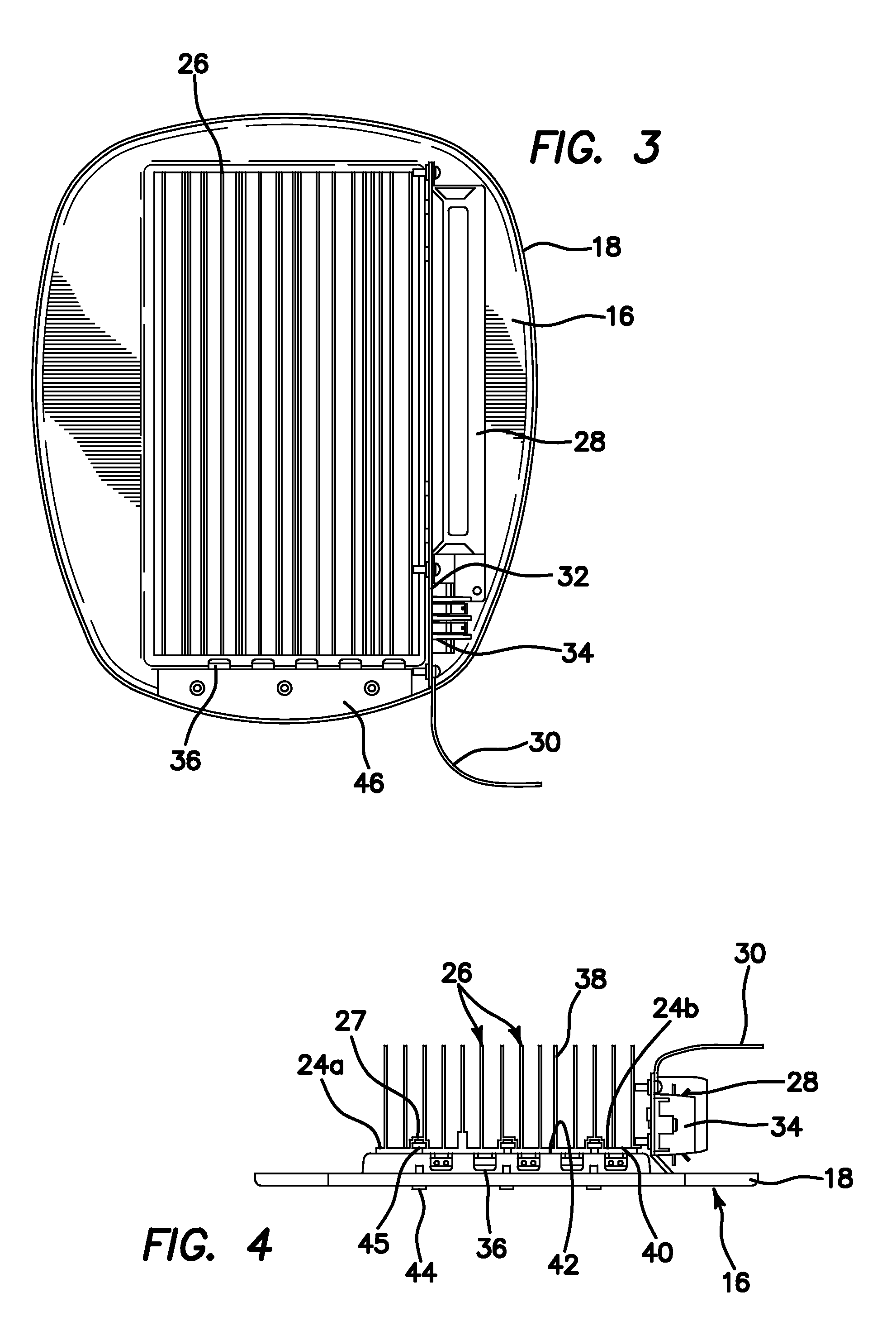 LED replacement lamp and a method of replacing preexisting luminaires with LED lighting assemblies