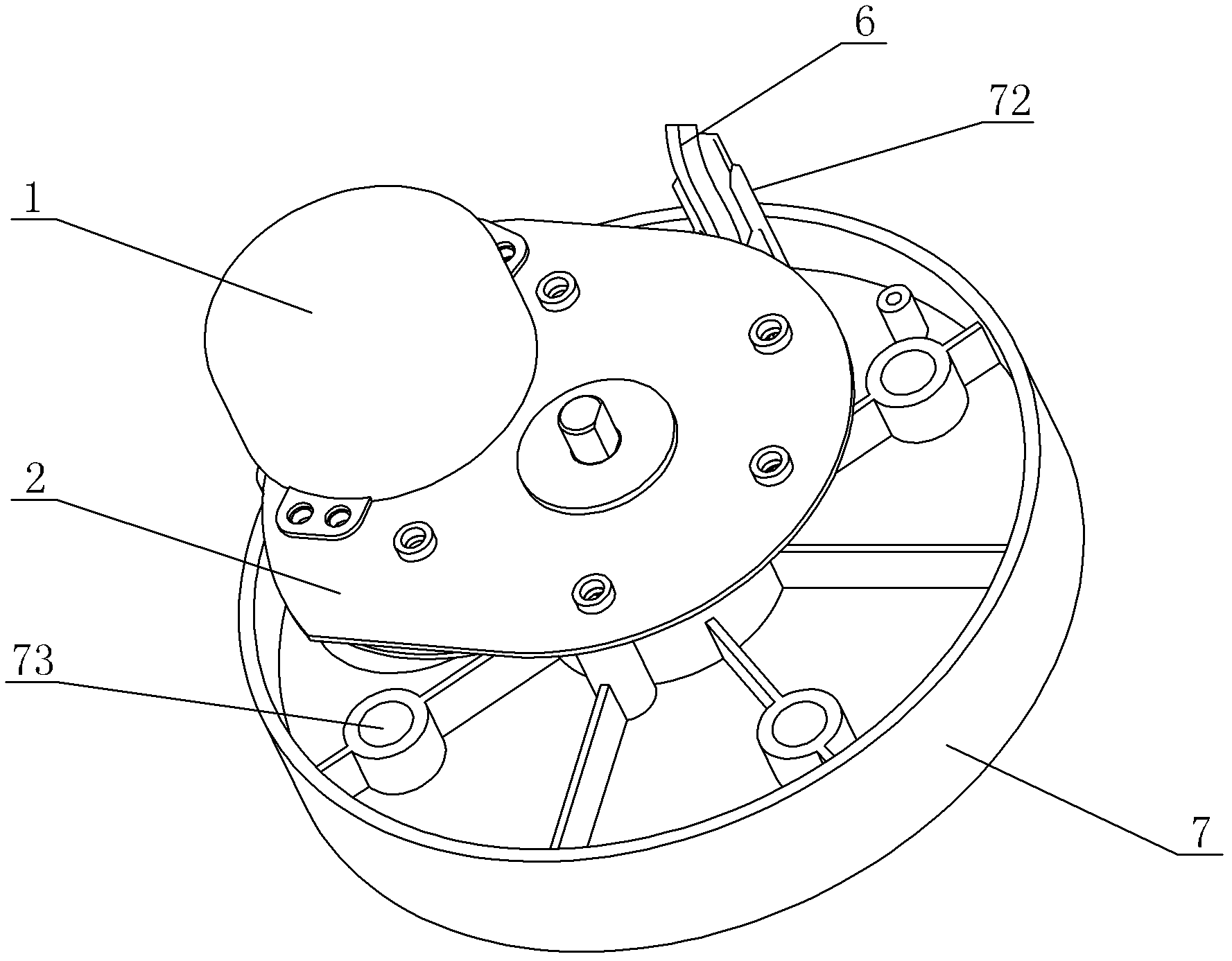 Oscillating mechanism for fan heater