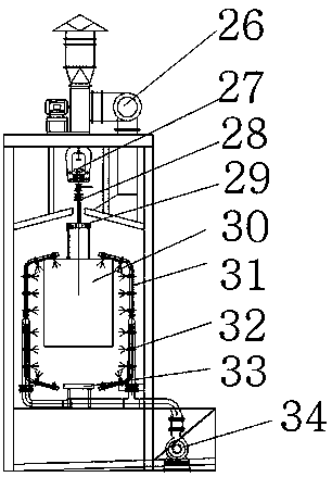 Coating system for jib of section-steel-made crane