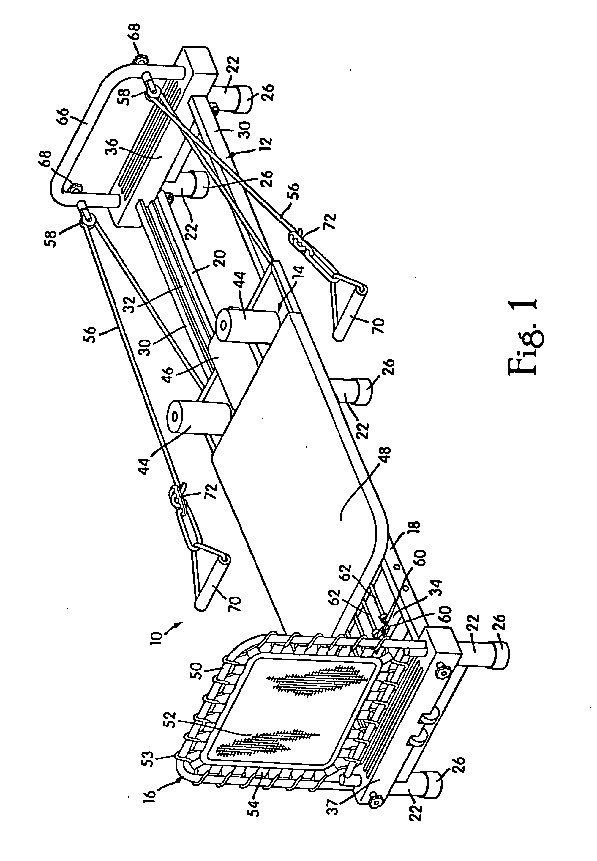 Exercise apparatus with resilient foot support