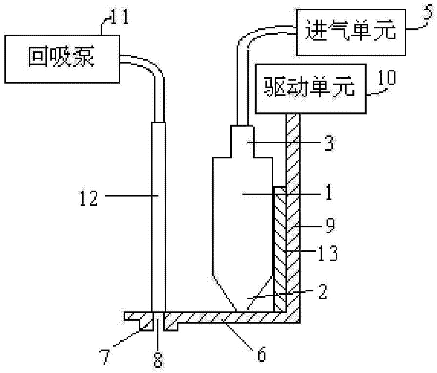 Frame sealing glue coating device, work method thereof and frame sealing glue coating equipment