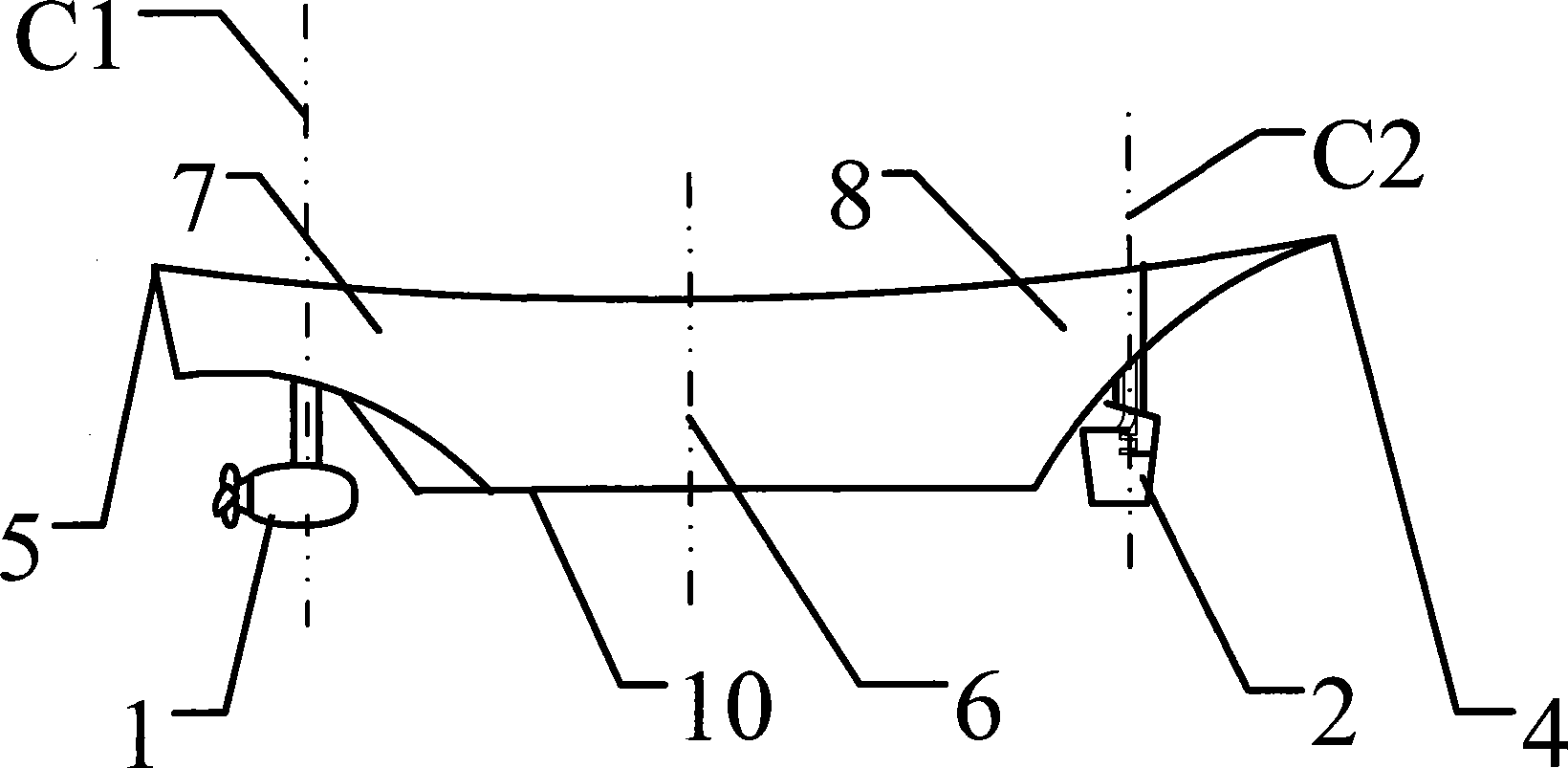 Dynamic positioning thrust system for Z propeller and elevating rudder