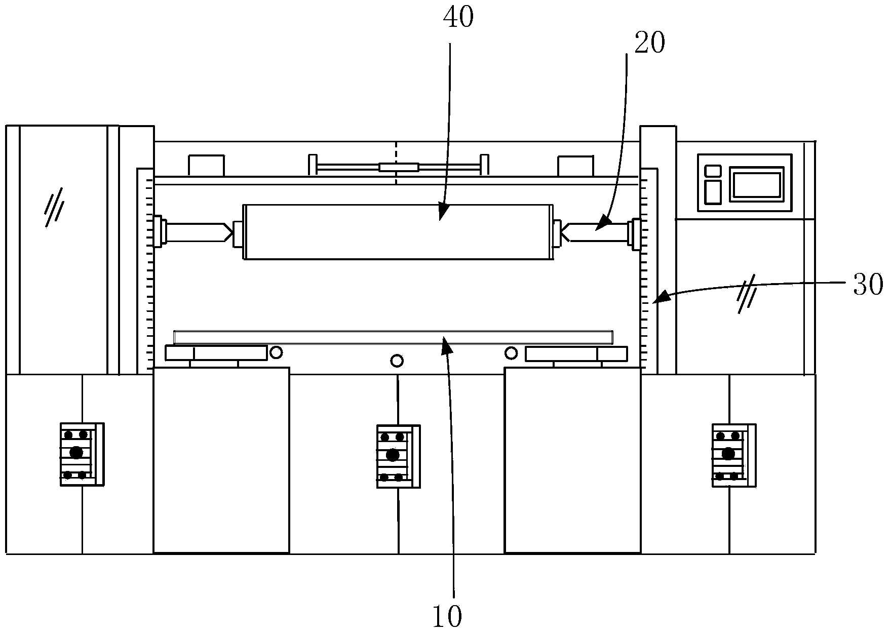 Cloth attaching machine