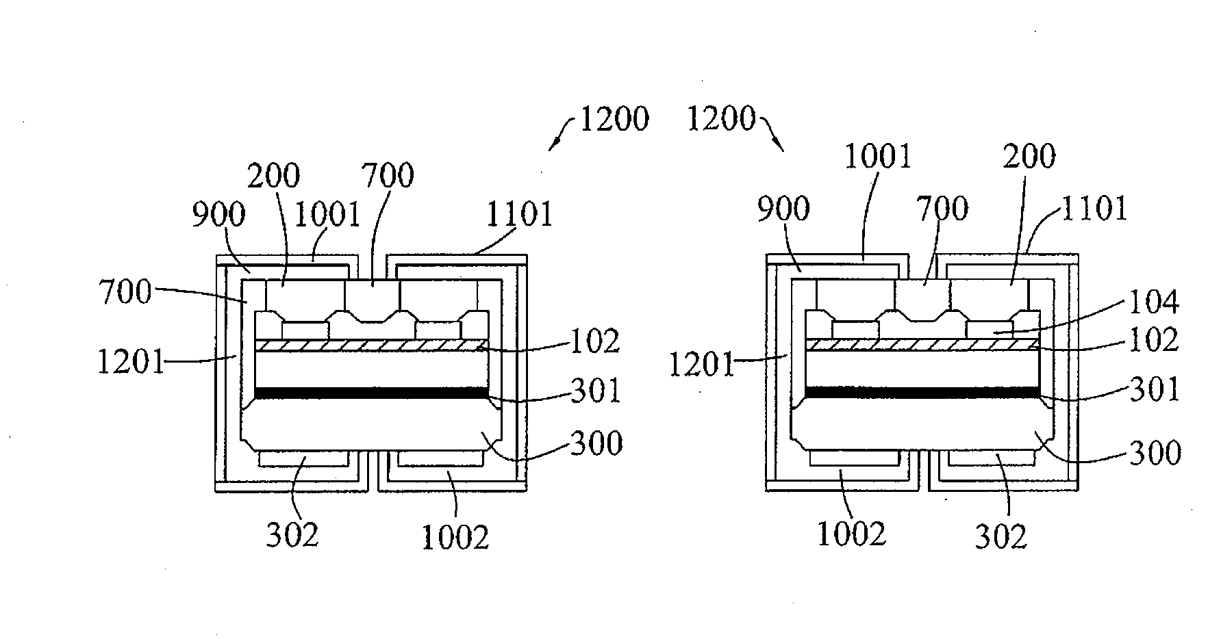 Package structure for integrated circuit device and method of the same