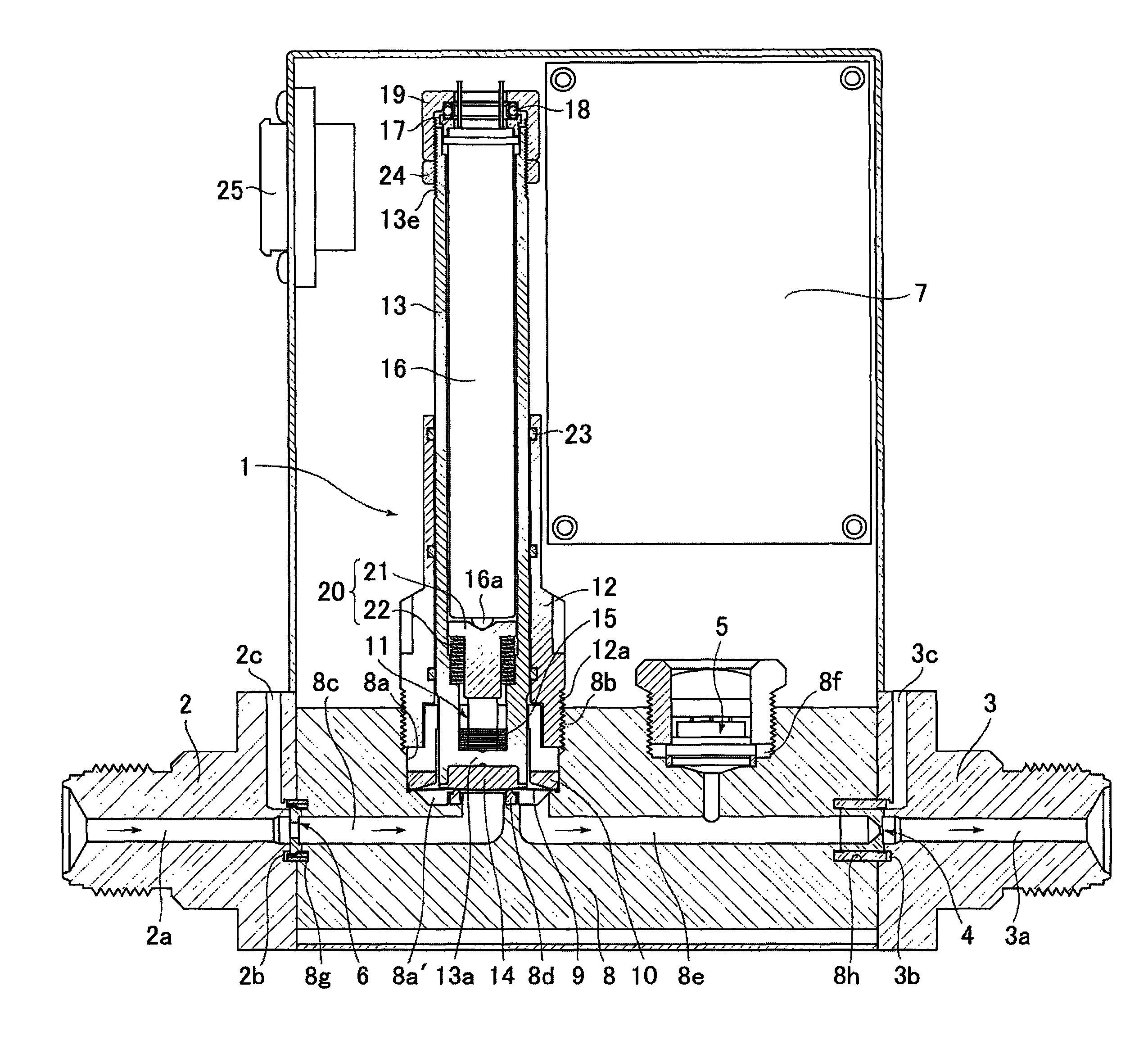 Piezoelectric driven control valve