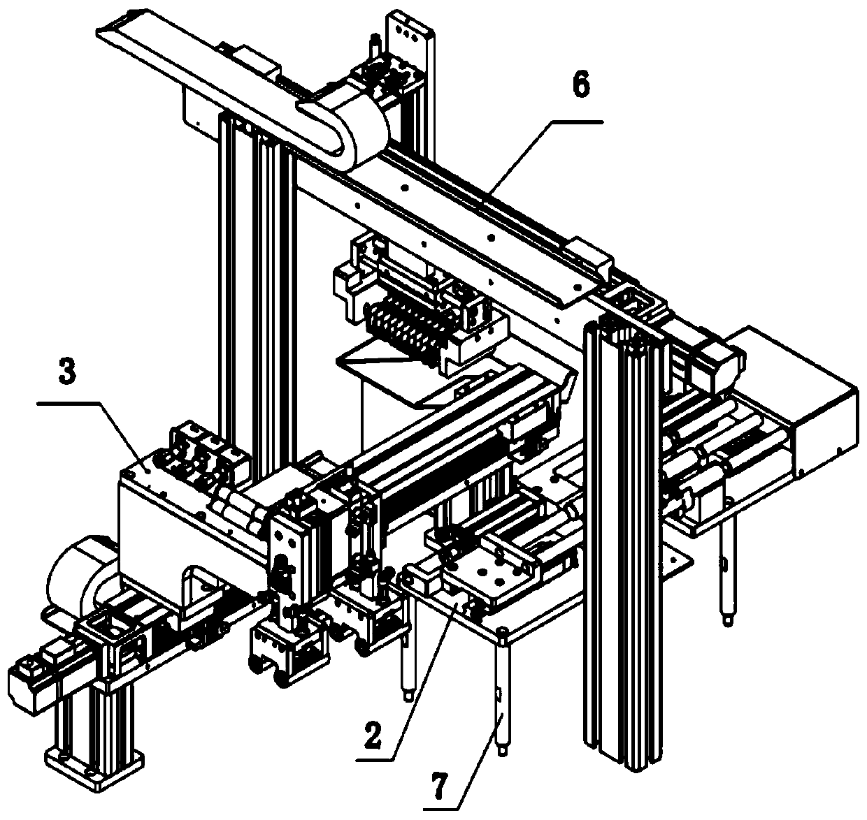 Code scanning device for battery separation and assembly