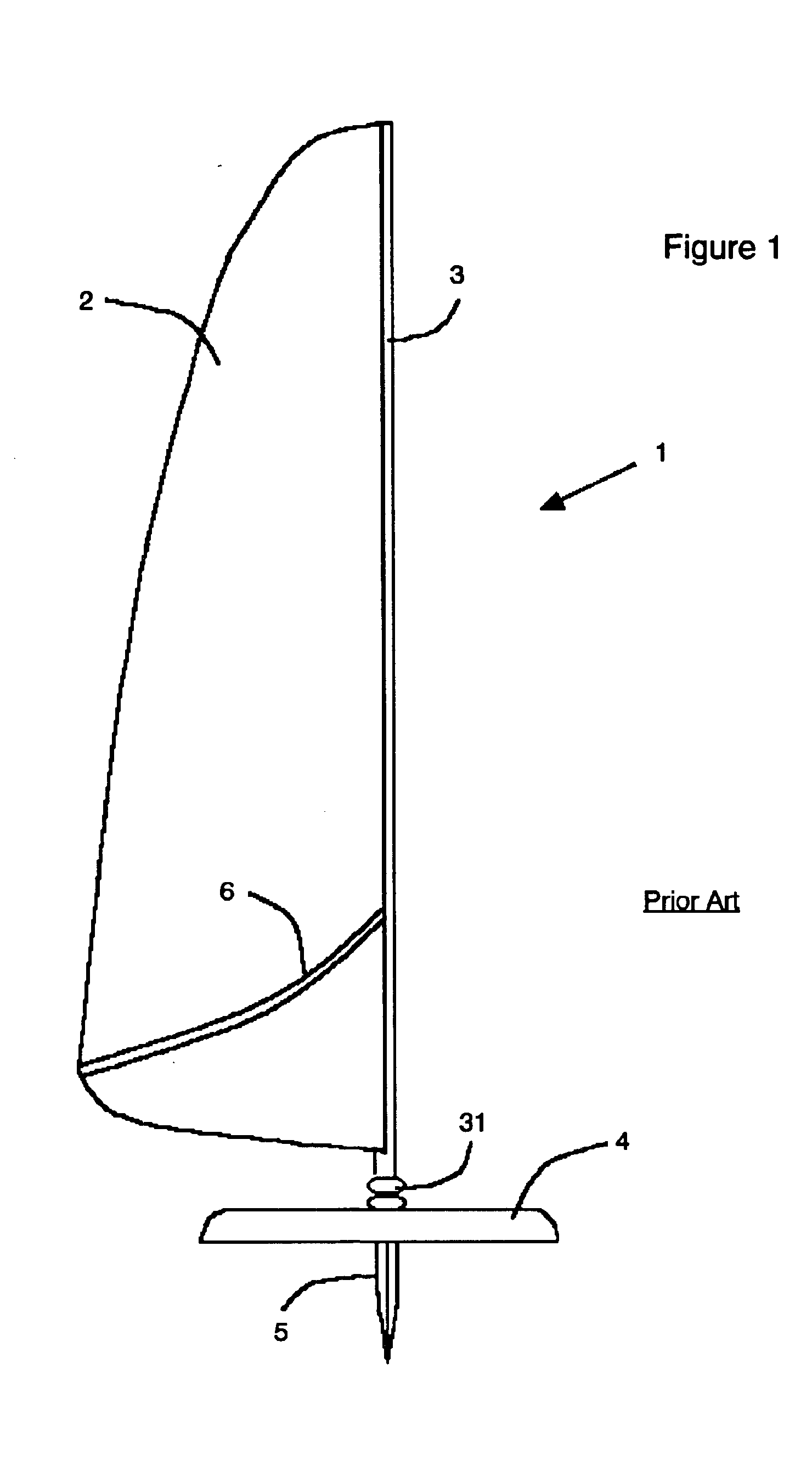 Windsurfing catamaran with dynamic shock dampened rig centering keel and hull support