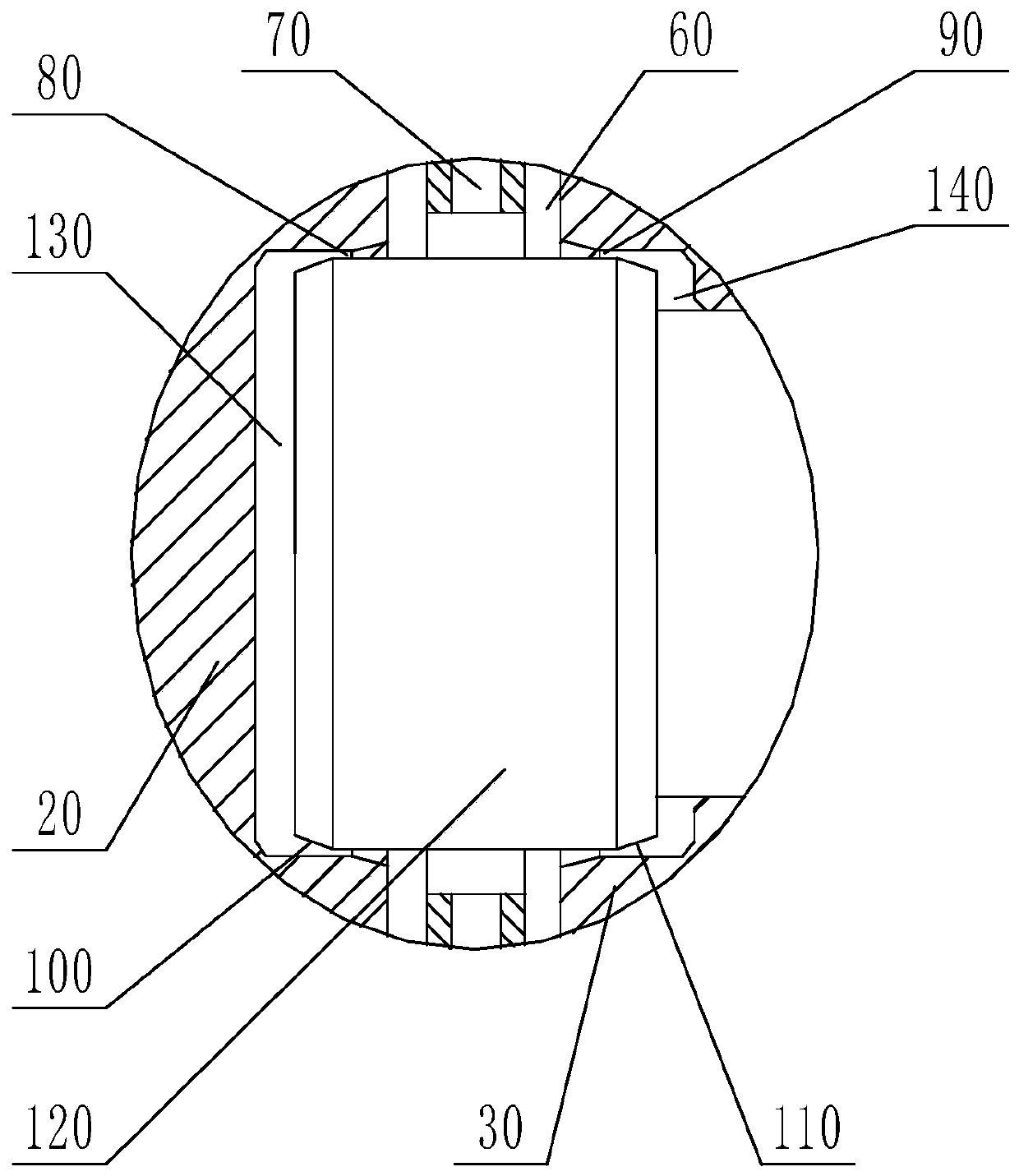 Centering oil cylinder with bidirectional buffering and crane