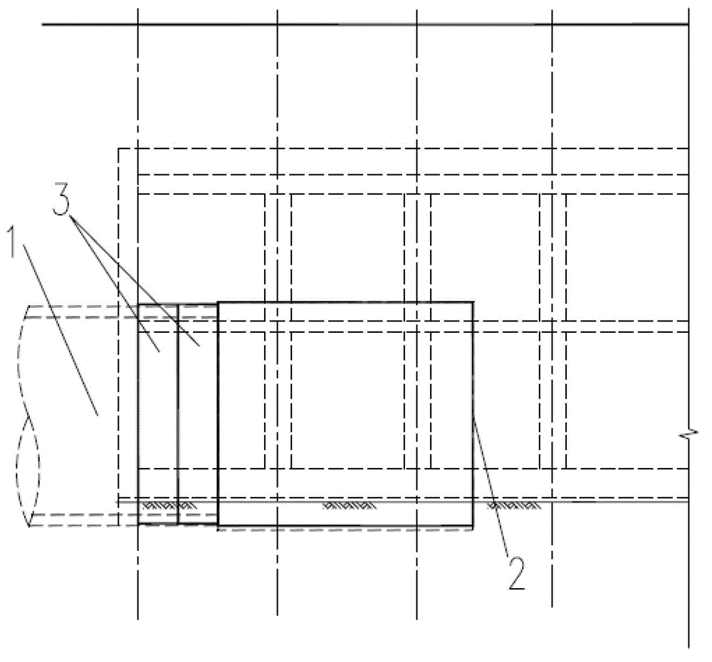 Construction method for shield tunneling machine retaining structure taking position firstly and being constructed secondly and for shield shaft excavation