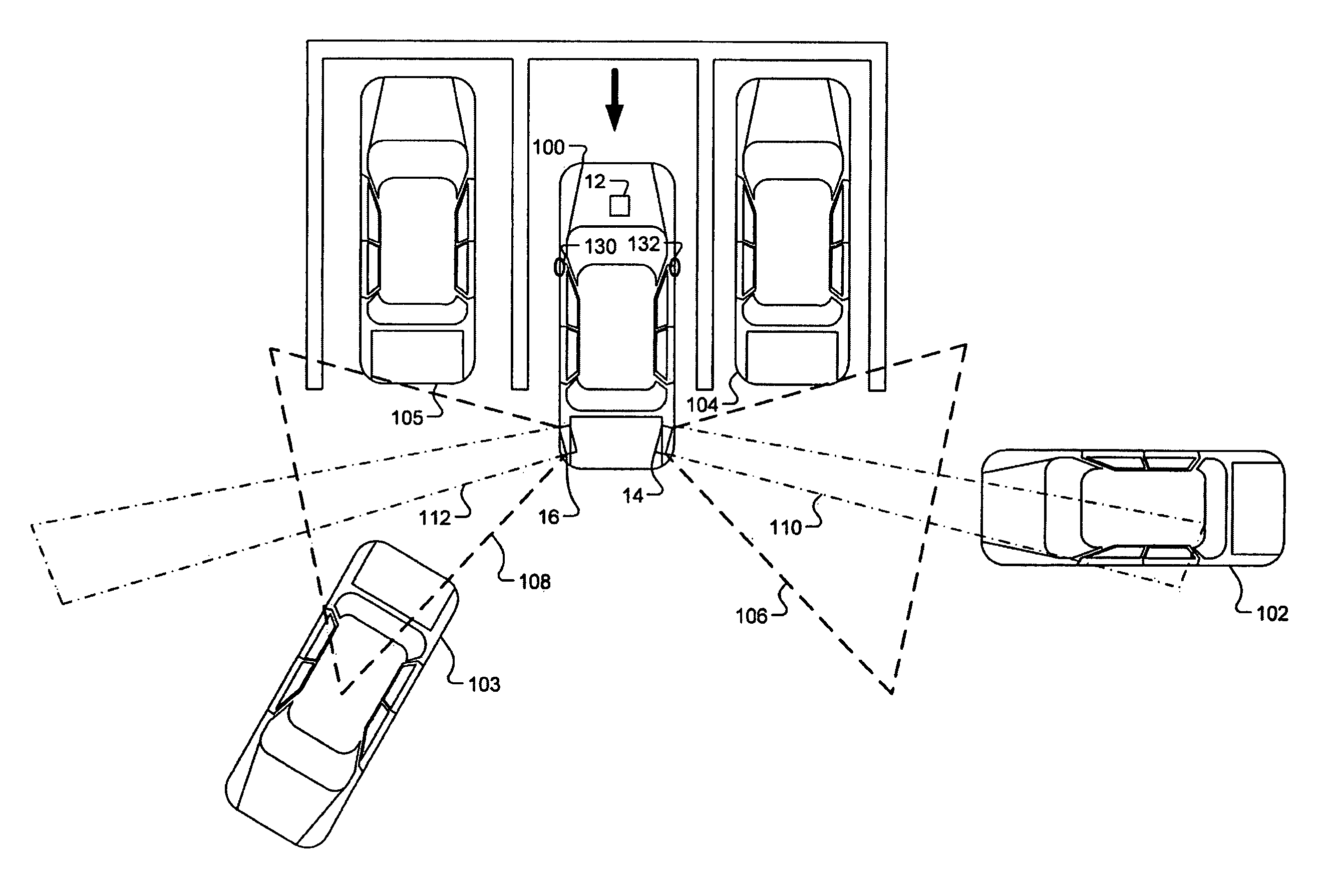 Dual mode vehicle blind spot system