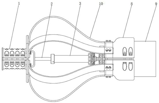 Wall bushing and tubular bus connecting and supporting fitting