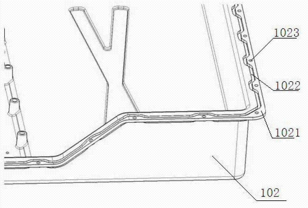 Pure electric vehicle power battery pack assembly structure