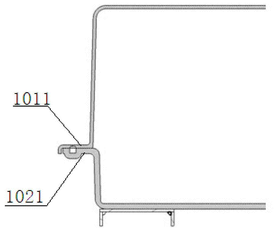 Pure electric vehicle power battery pack assembly structure