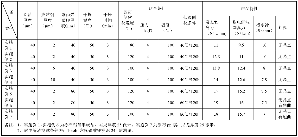 A kind of preparation method of aluminum-plastic film for lithium ion battery