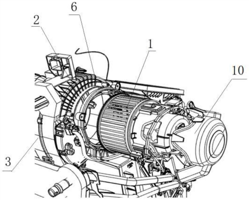 Bi-directionally assembled and disassembled automobile air conditioner blower mounting structure and mounting and disassembling method thereof