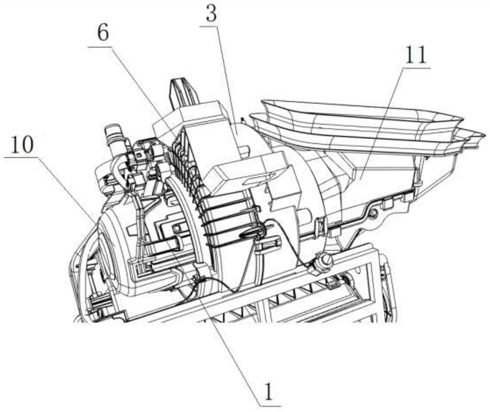 Bi-directionally assembled and disassembled automobile air conditioner blower mounting structure and mounting and disassembling method thereof