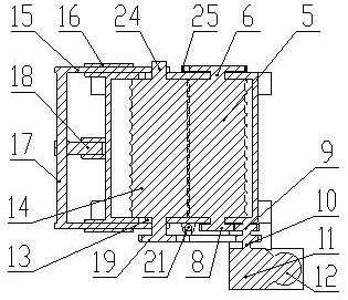 Fishing reef production raw material crushing device for crushing oyster shells and steel slag