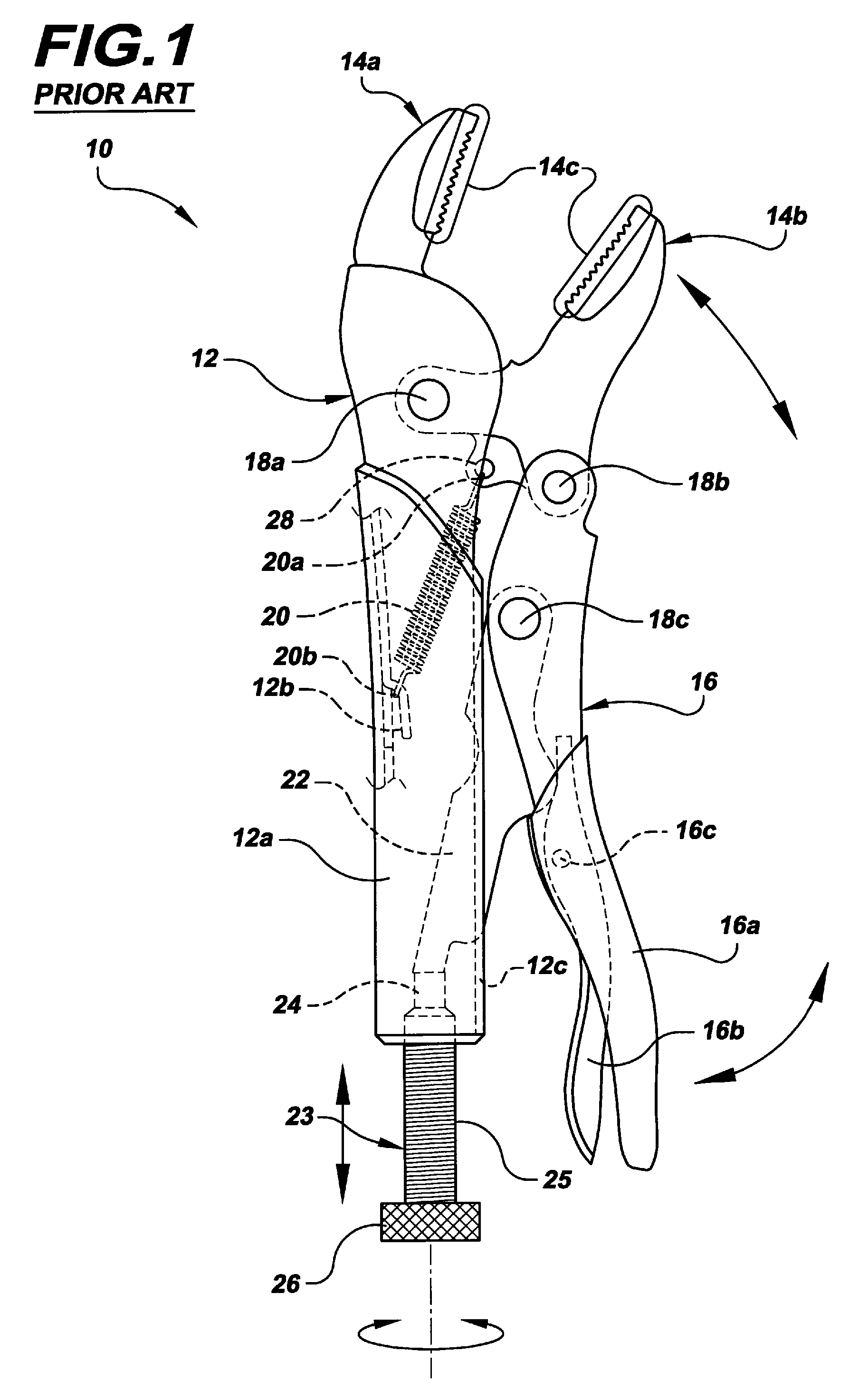 Indentation vise-wrenches