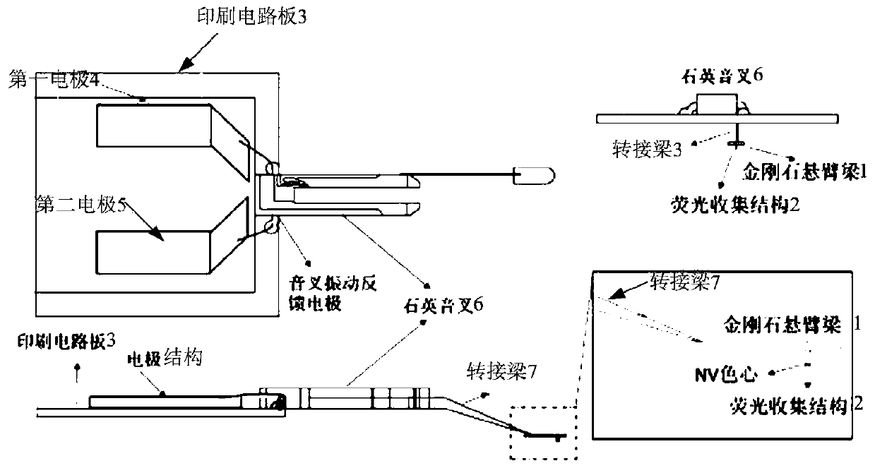 Diamond AFM probe system and manufacturing method